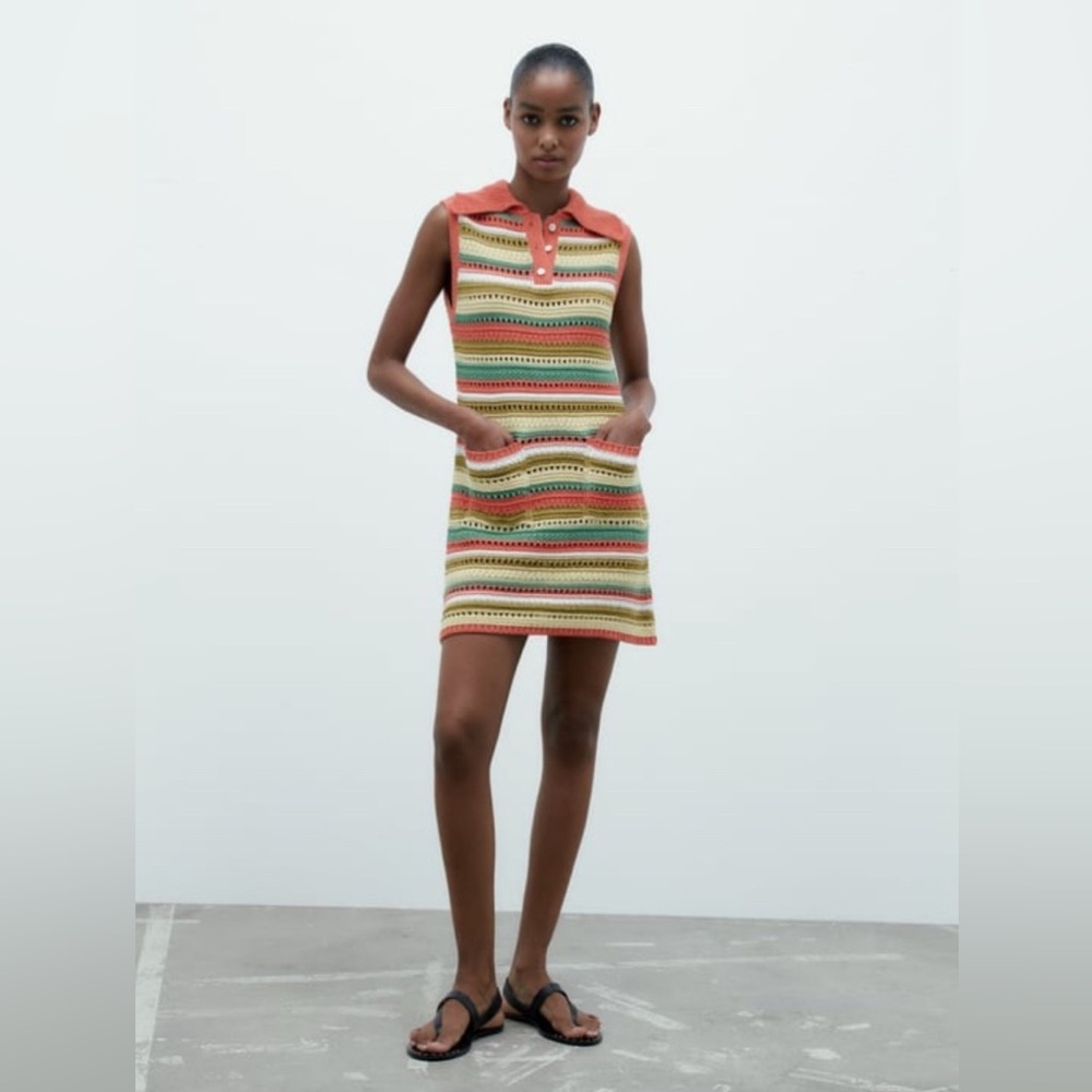 Zara Striped Knit Dress